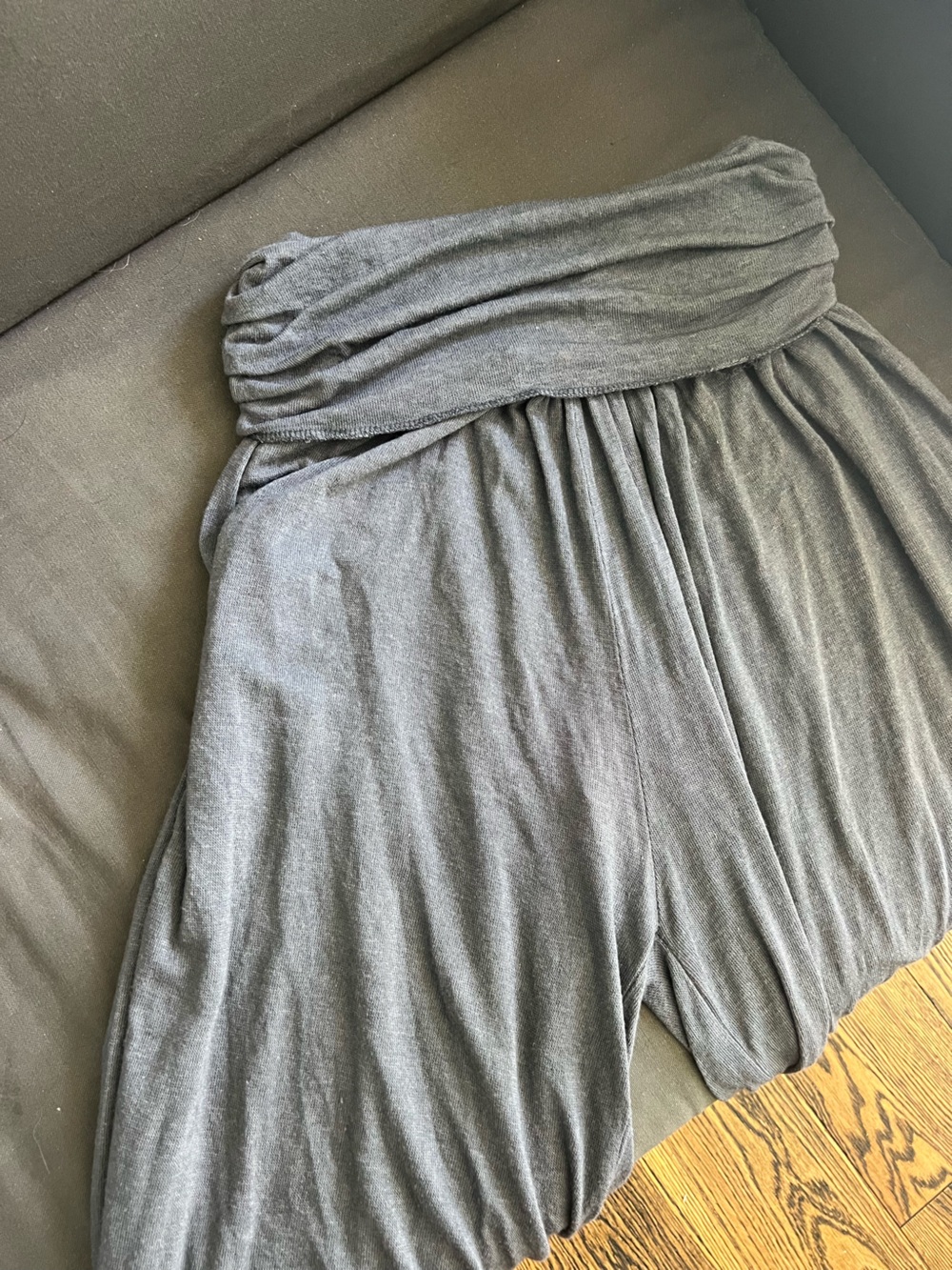 Blue Soft Boho Wide Leg Pants